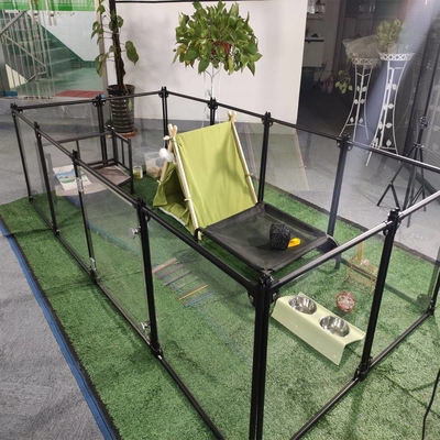 12 panelen zichtbaar hek huisdier acryl hond speeltuin voor reptielen aangepast dikte 3 mm