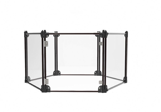 Draagbare opvouwbare honden-katten speeltuin Acryl huisdier tent huis Modern binnen knop sluiting