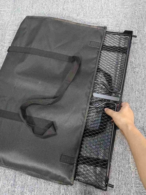 Gepersonaliseerd solide patroon vezel ademend mesh koeling huisdier bed wieg voor buiten ontspanning