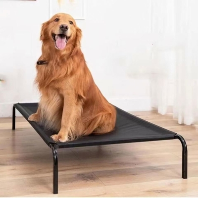 XL huisdierbed voor honden en katten Aanpasbare kleur ijzeren frame Koelfuncties en wolmateriaal