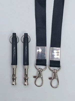 Huisdiertraining Luid hondenfluit met Lanyard Purple roestvrij staal Ultrasone anti blaffen