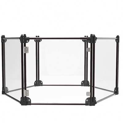 Zwart 6/8/10/12 Panelen Op maat Grootte Indoor Exercise Kennel voor puppy kleine honden