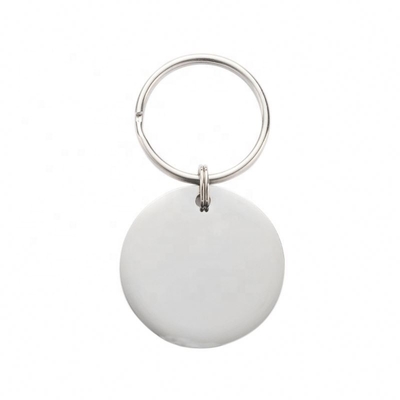 Gepersonaliseerde Pet Tag roestvrij staal cirkel gegraveerde naam ID kraag voor hond kat cadeau
