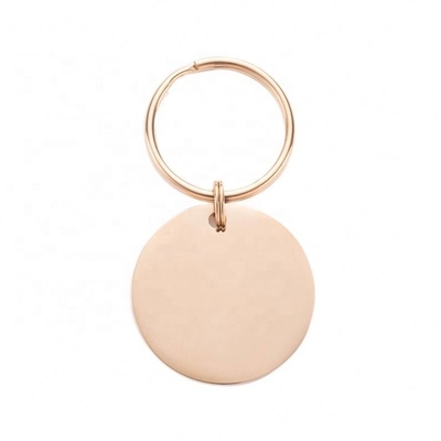 Gepersonaliseerde Pet Tag roestvrij staal cirkel gegraveerde naam ID kraag voor hond kat cadeau