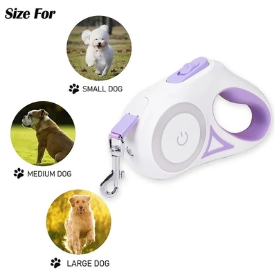 Custom Logo Automatisch Huisdier Hond Leash Leed met heldere LED-lichten en duurzaam materiaal