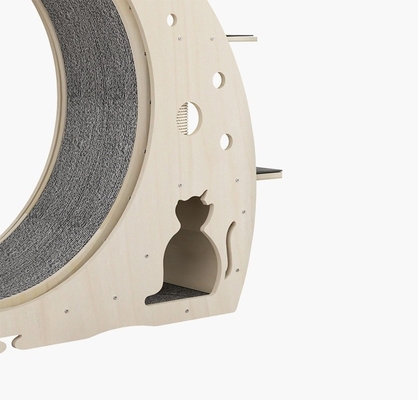 ALT-FBB-275 Houten kat die hardloopt Stil huis Interactief speelgoed