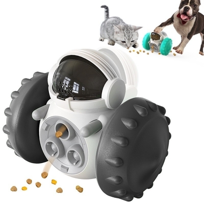 Huisdierenvoorzieningen Duurzame langzame lekkage voedsel dispenser voor katten en honden Balance auto speelgoed