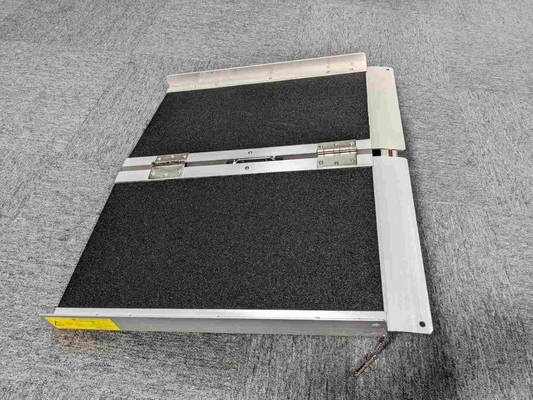 2-8ft Aluminium rolstoelbalk Niet-glijdende opvouwbare balk voor deurdrempel Draagbare balk