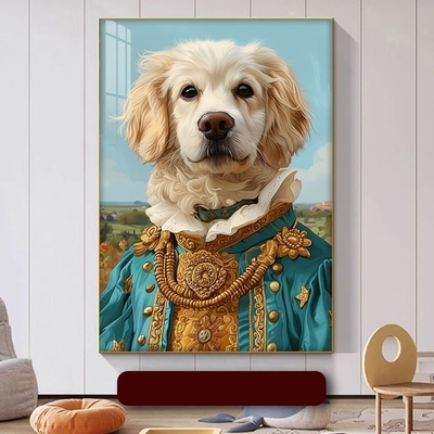Persoonlijk gepersonaliseerd portret van huisdieren Aluminium beeldraam voor huisdier decoratie en aangepast ontwerp