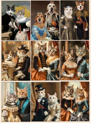 Huisdierportret Foto frame van aluminium legering aangepast souvenir voor honden en katten