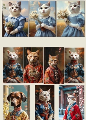 Huisdierportret Foto frame van aluminium legering aangepast souvenir voor honden en katten