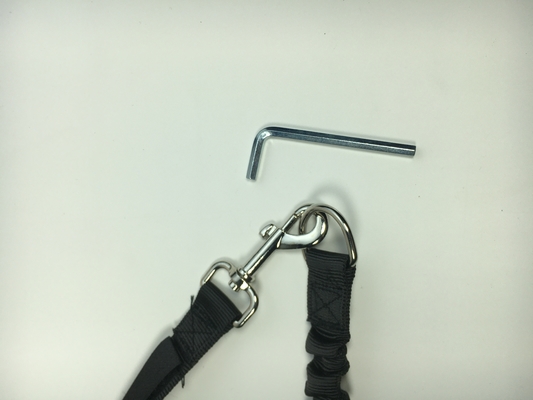 Hands-free hond fiets leash spacer voor zwarte honden op training fietsen en joggen