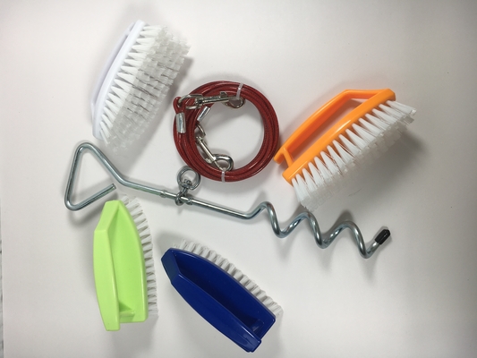 470 g zware troep hond spiraal stalen riem kabel metaal anker voor reizen buiten bind-out ketens
