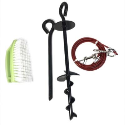 Buiten Draagbare Ground Vaste Pile Pulling touw Tie-Out Stake Dog Toys Op maat