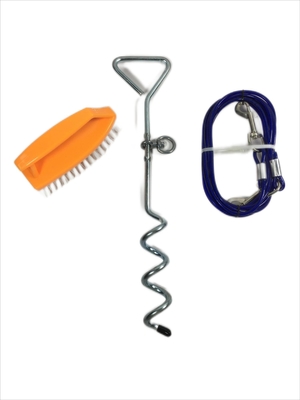 Outdoor Activities Hondenbinding Stake met 100-150kg/220-330lbs Leash Gewicht Capaciteit