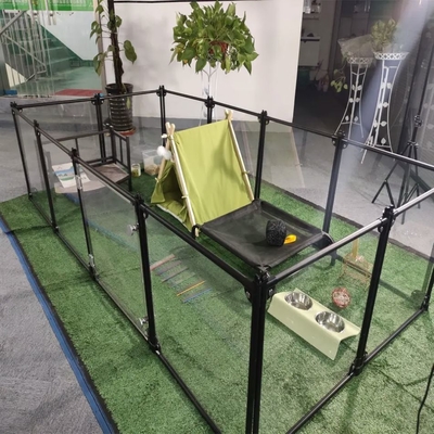DIY Transparante Opvouwbare Yard Pet Fence Cage 6/8/10/12 Pcs voor Portable Pet Playpen