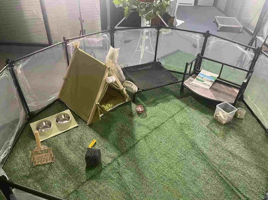 DIY Transparante Opvouwbare Yard Pet Fence Cage 6/8/10/12 Pcs voor Portable Pet Playpen