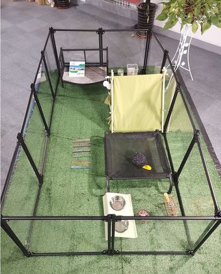 Grote transparante acryl afneembare veiligheidsspelruimte voor reptielen binnen hek voor katten en honden