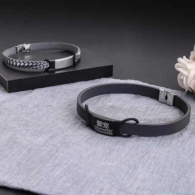 Hondenlabels met tekenstreng, aangepaste letters en anti-verlies metalen kattenlabels