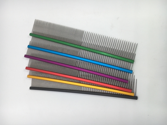 Functionele haarverzorging huisdier hond kam met aangepaste kleur en duurzame aluminium legering