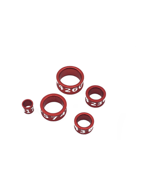 Multicolor laser gesneden aluminium legering vogelbeen ring voor vogel identificatie markers