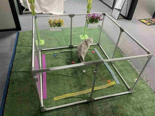 Gepersonaliseerde lichtgewicht draagbare dieren hek huisdier Playpen Cage met robuuste flexibiliteit