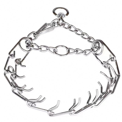 Klantgrootte Metal Afneembare hondentrainingsketen halsband met gepersonaliseerde training