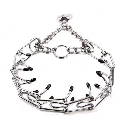 Klantgrootte Metal Afneembare hondentrainingsketen halsband met gepersonaliseerde training