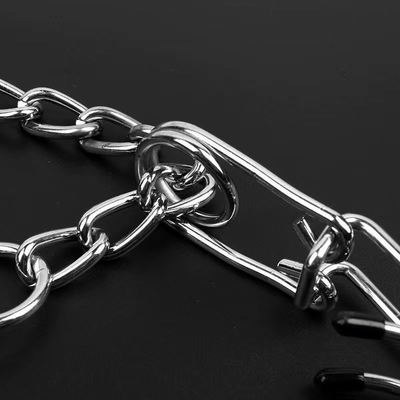 Klantgrootte Metal Afneembare hondentrainingsketen halsband met gepersonaliseerde training