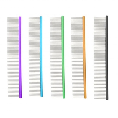 Grooming Tools Roestvrij staal Huisdier Kam Kat Hond Kam Open Knot Kam Gepersonaliseerd Logo