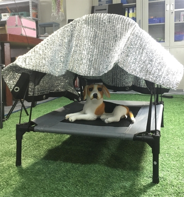 Indoor outdoor hondenbed met koeling verhoogd luchtbed en afneembare overkapping schaduw tent
