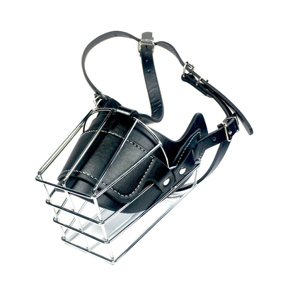 Verstelbaar extra groot hondenmuismasker voor grote honden Neck circumference 46-53cm Zwart