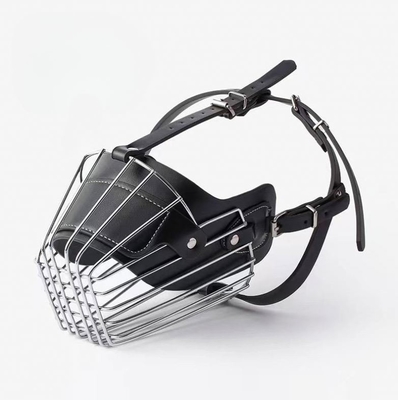 Verstelbaar extra groot hondenmuismasker voor grote honden Neck circumference 46-53cm Zwart