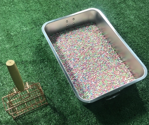 45x30x10cm Grootte Wasbare kattoiletdoos voor het reinigen van huisdieren Roestvrijstalen materiaal