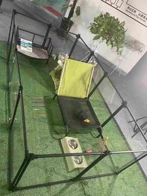 Knop sluit 12 panelen Acryl hond speeltuin voor gemakkelijke trainingen en draagbaarheid