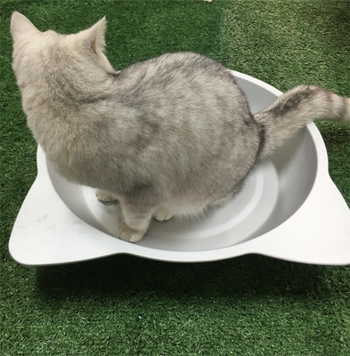 Handwas Ronde komvormig kattennest Aluminiummateriaal voor uw harige metgezel
