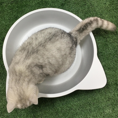 Handwas Ronde komvormig kattennest Aluminiummateriaal voor uw harige metgezel