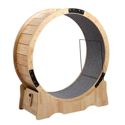 Fitness speelgoed voor huisdieren Cat treadmill met Mute Running Wheel en Solid Wood Cat Climbing Rack