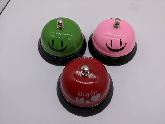 Restaurant Dish Bell Pet Trainer Elektroplatering Meerdere Kleuren Metalen Serveren Call Bell
