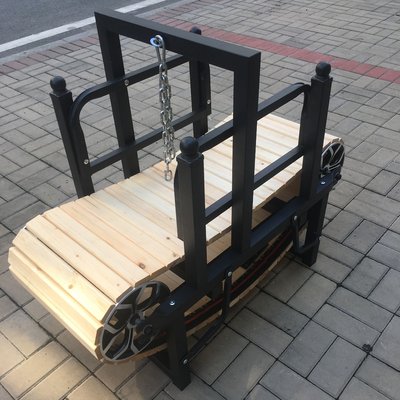 Kleine hondentrainingsloopband Houten sloefmolen zonder motor Anodiserend met zandblaas