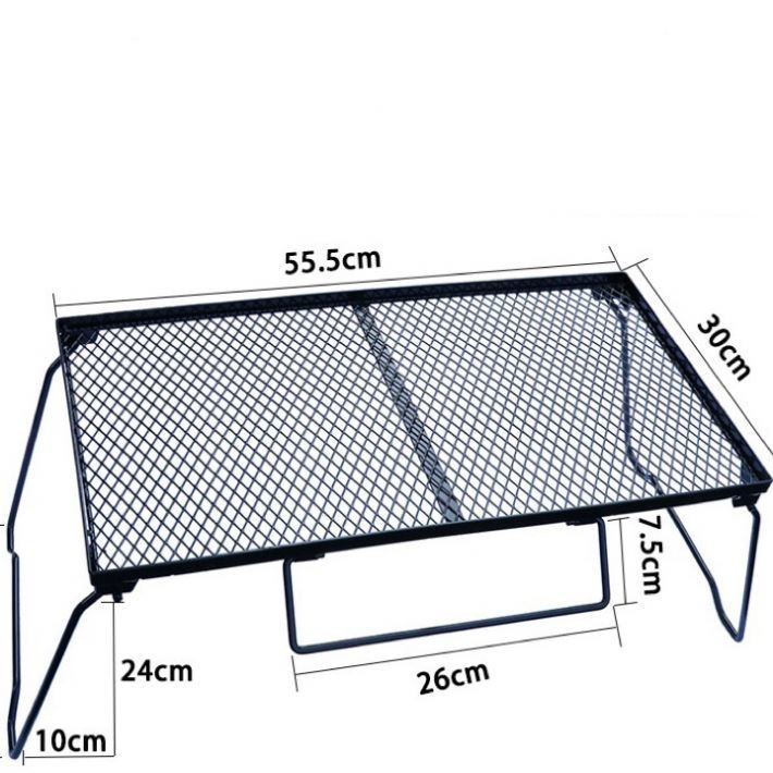 Ruim Draagbare BBQ Grill Opvouwbare Buiten Houtskool Grill Tafel voor Kamperen