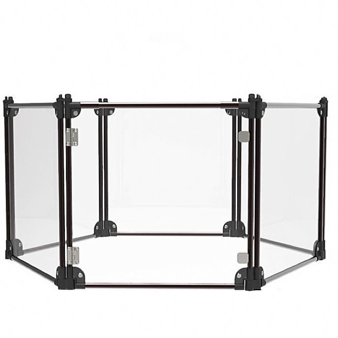 Zwart 6/8/10/12 Panelen Op maat Grootte Indoor Exercise Kennel voor puppy kleine honden