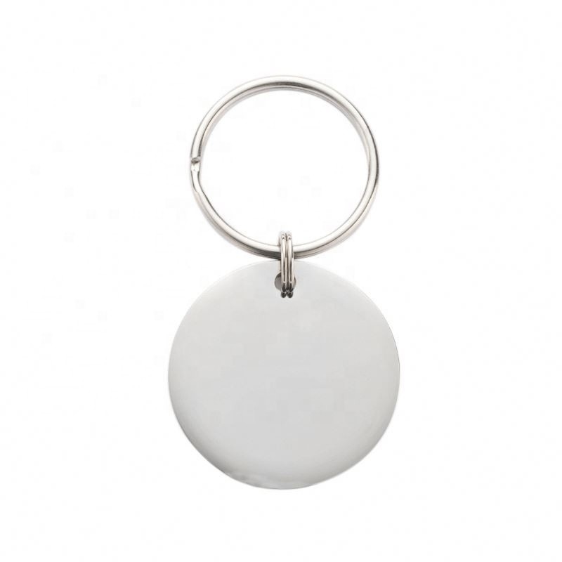 Gepersonaliseerde Pet Tag roestvrij staal cirkel gegraveerde naam ID kraag voor hond kat cadeau