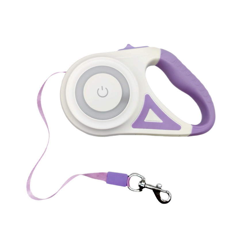 Pet Auto Leash Intrekbare hond wandelband met langdurig en verstelbaar LED-licht